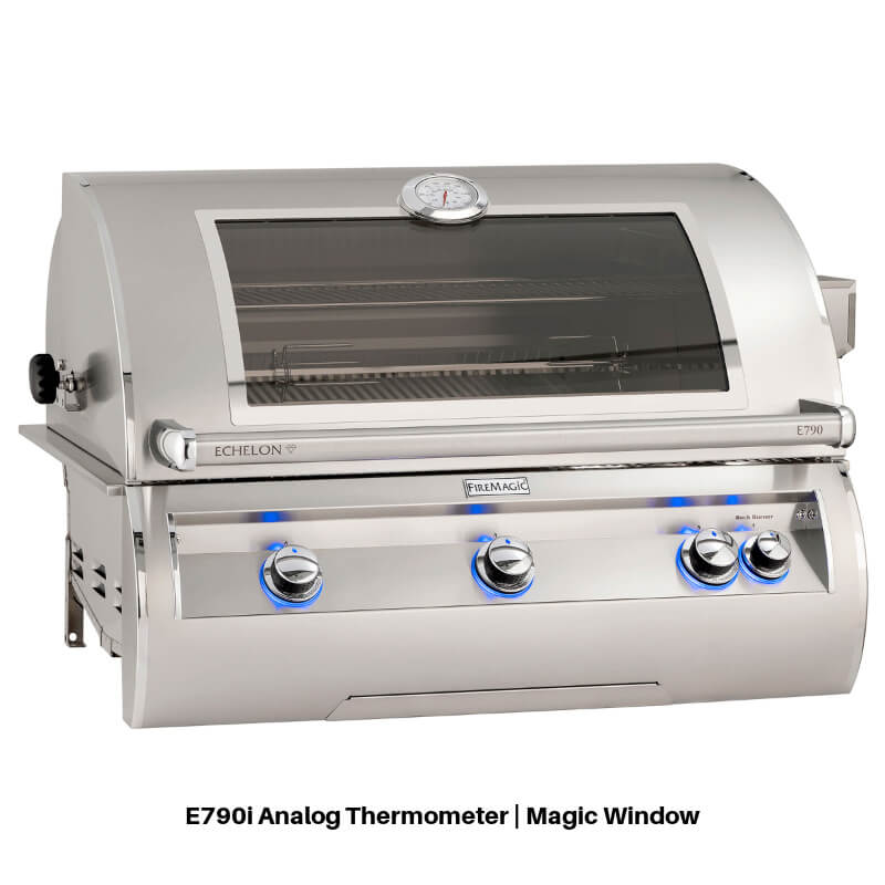 Fire Magic 790 Contemporary Grill Island With Refrigerator - ID790-SMR-115BA - view 7
