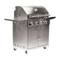 Broilmaster B-Series 32-Inch 4-Burner Fully Loaded Freestanding Propane Grill On Cart