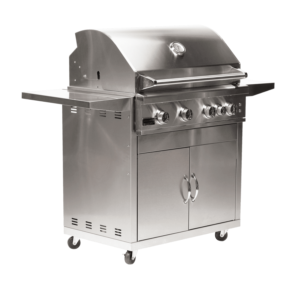 Broilmaster B-Series 32-Inch 4-Burner Fully Loaded Freestanding Propane Grill On Cart