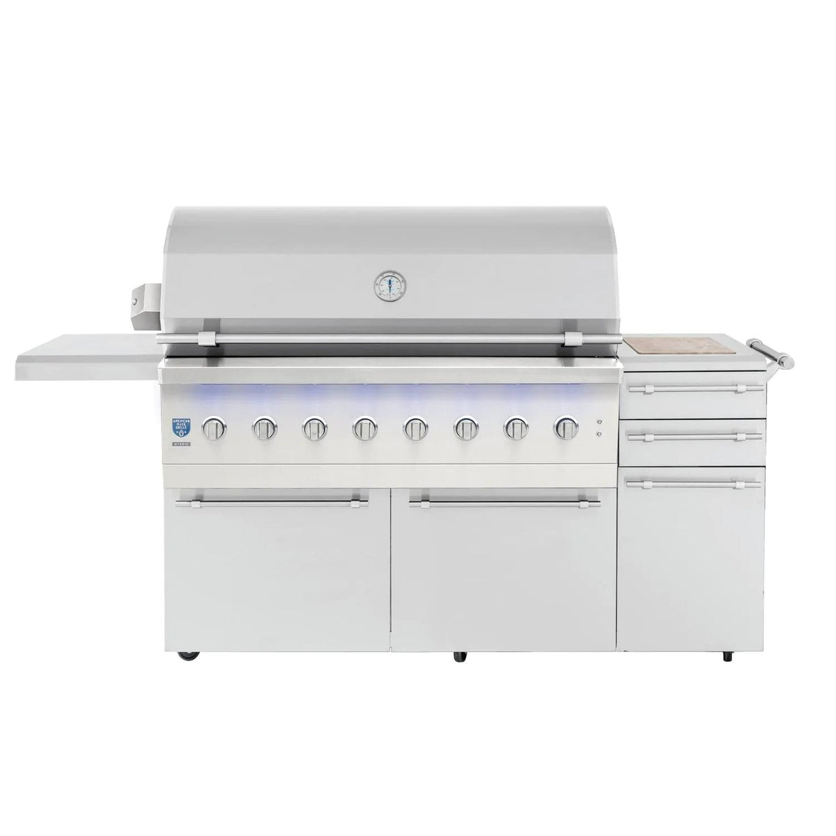 American Made Grills Encore 54-Inch Freestanding Hybrid Grill - Gas Wood & Charcoal - view 5