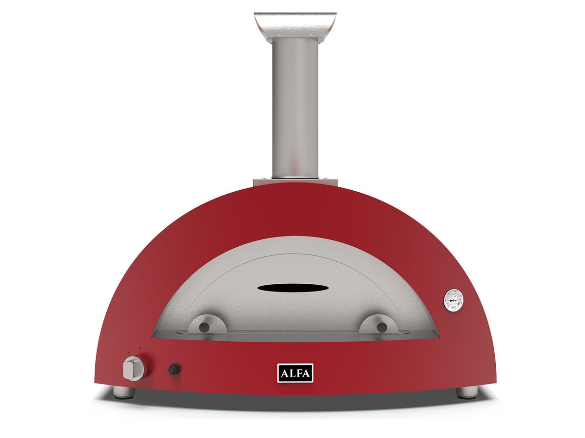 Alfa Moderno 5 Pizze 47-Inch Gas Pizza Oven - Ruby Red