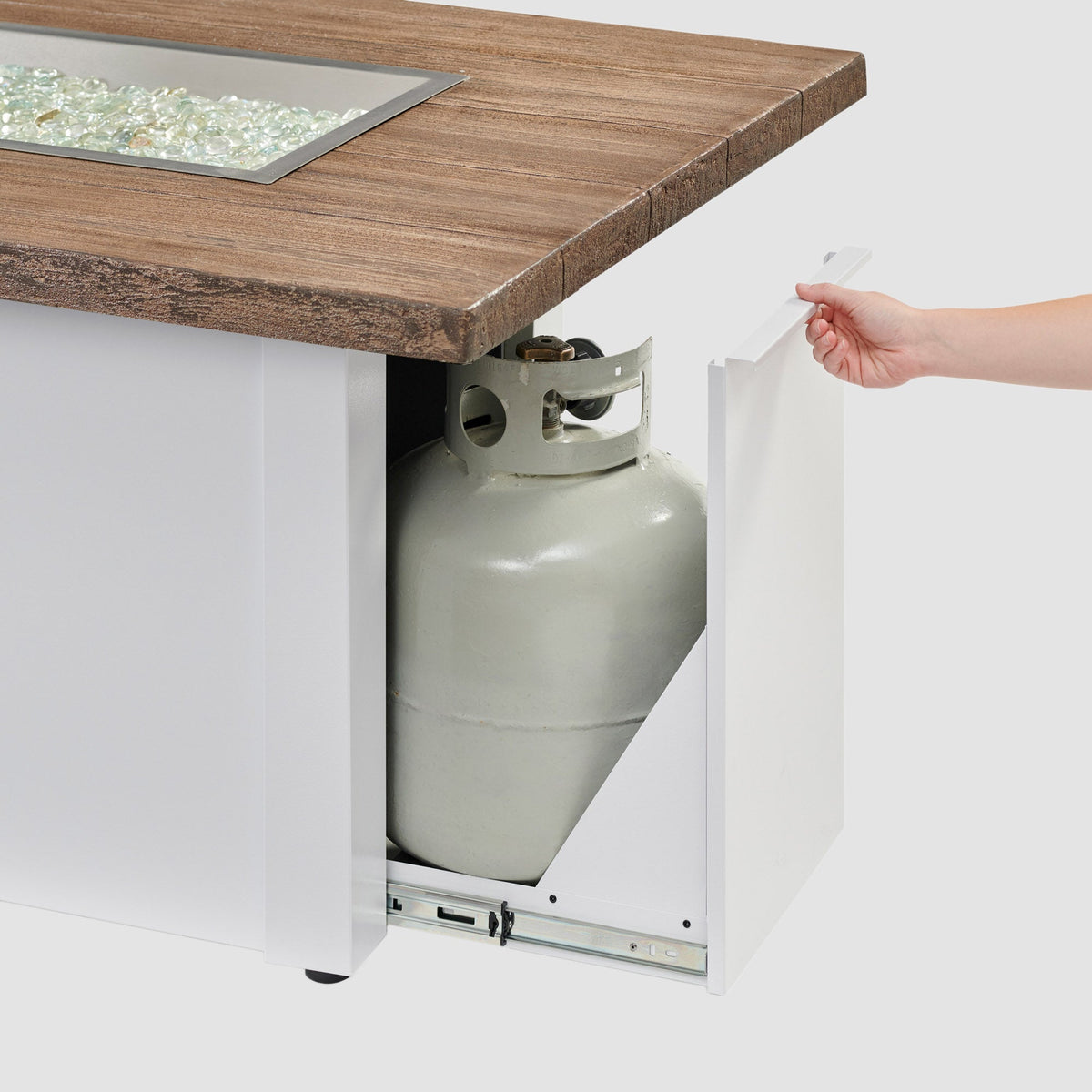 The Outdoor GreatRoom Havenwood Linear Gas Fire Pit Table 62" - view 20