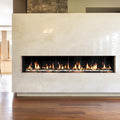 SÓLAS SIXTY0 - Single-Sided Silm-Line Built-In Gas Fireplace