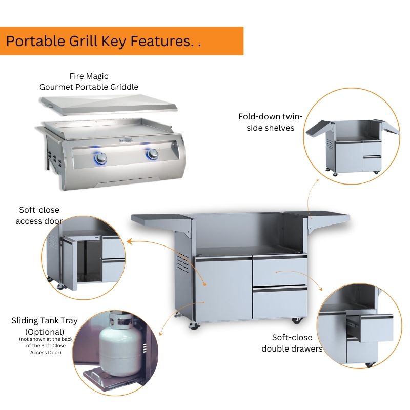 Fire Magic 30" Gourmet Portable Griddle - view 4