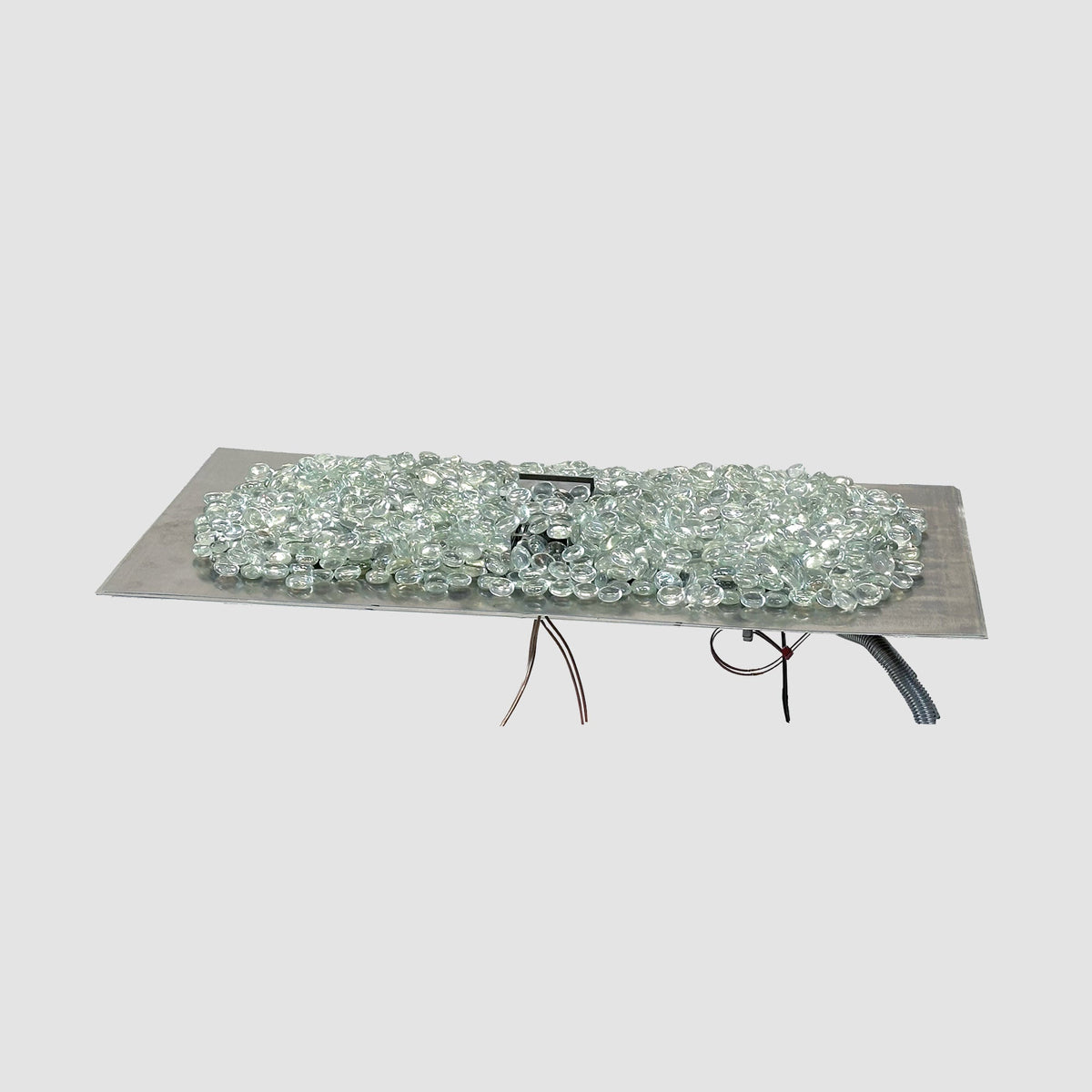 The Outdoor GreatRoom Crystal Fire Plus Linear Gas Burner Insert and Plate Kit - view 2