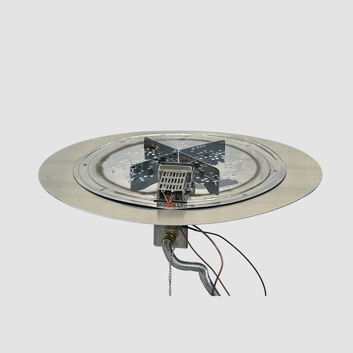 The Outdoor GreatRoom Crystal Fire Plus Round Gas Burner Insert and Plate Kit - view 3