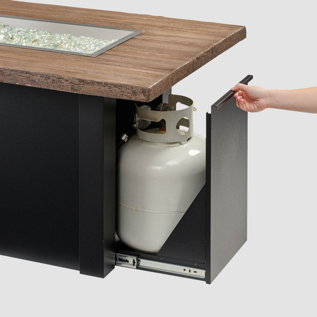 The Outdoor GreatRoom Havenwood Linear Gas Fire Pit Table 62" - view 28