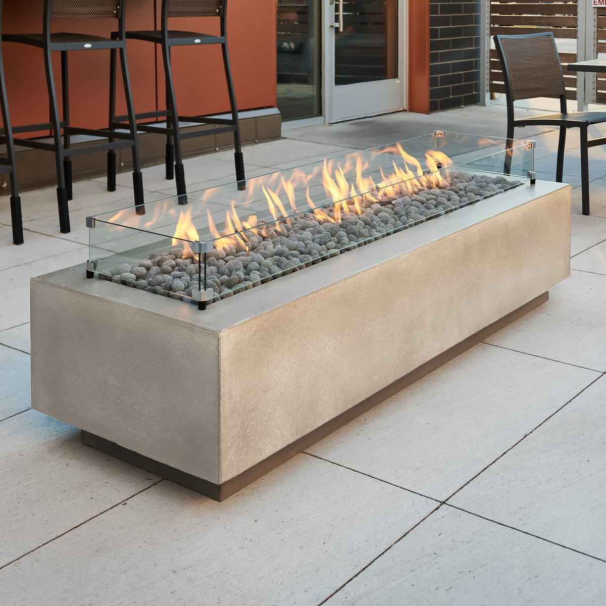 The Outdoor GreatRoom Cove Linear Gas Fire Pit Table 72" - view 18