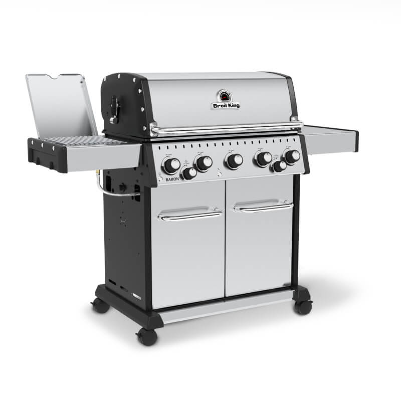 Broil King Baron S 590 PRO IR 5-Burner Gas Grill With Rotisserie & Infrared Side Burner - view 4