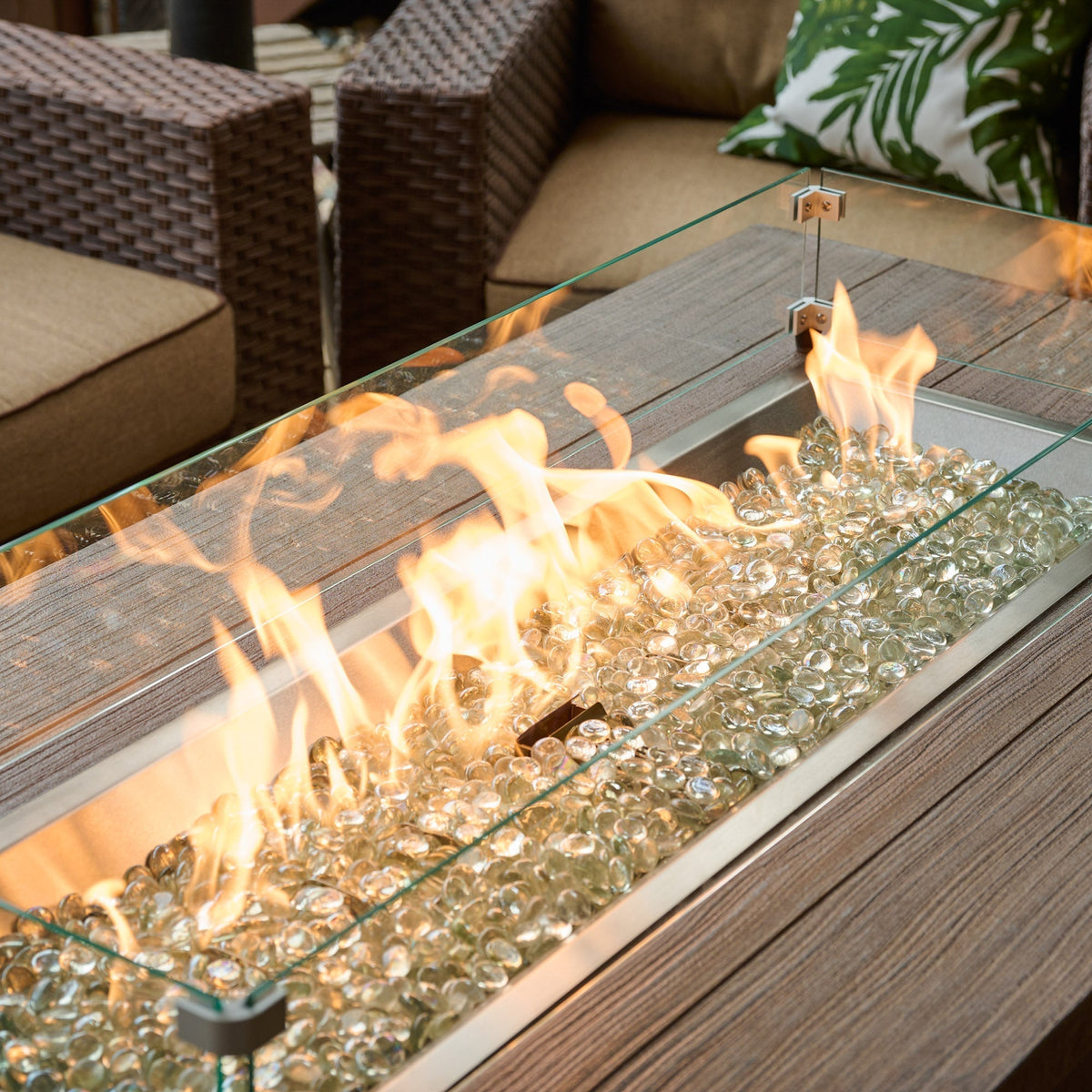 The Outdoor GreatRoom Havenwood Linear Gas Fire Pit Table 62" - view 33