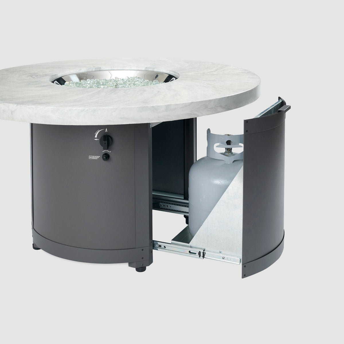 The Outdoor GreatRoom Beacon Round Gas Fire Pit Table - view 12