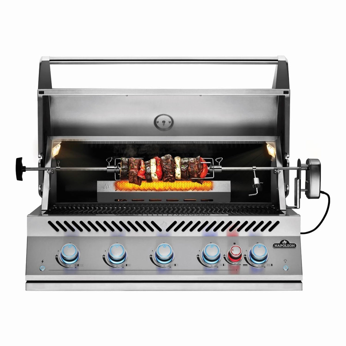 Napoleon 700 Series 5-Burner 38-Inch Built-In Propane Grill w/ Rotisserie & SafetyGlow - view 5