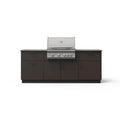 Blaze Sunrise 8-Ft Outdoor Kitchen Island w/ 32-Inch Premium LTE+ Gas Grill in Architectural Bronze w/ Aeris Countertop