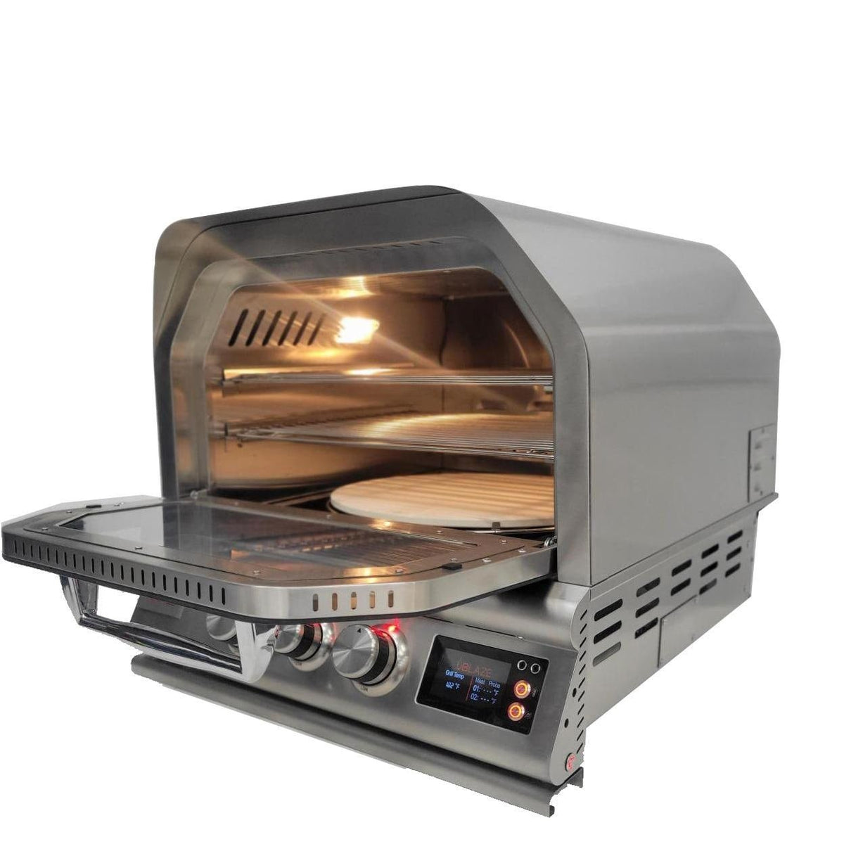 Blaze 26-Inch Countertop Built-In Gas Outdoor Pizza Oven W/ Rotisserie - BLZ-26-PZOVN - view 2