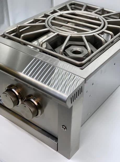 XO 16 Inch 60,000 BTU Power Gas Side Burner Built-In Outdoor
