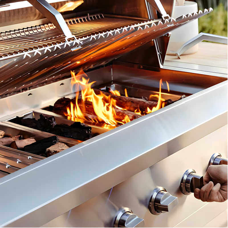 American Made Grills Encore 54 Inch Hybrid Built In Grill - view 7