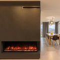 Modern Flames Landscape Pro Multi-Sided Built-In 96 Inch Electric Fireplace Linear Firebox