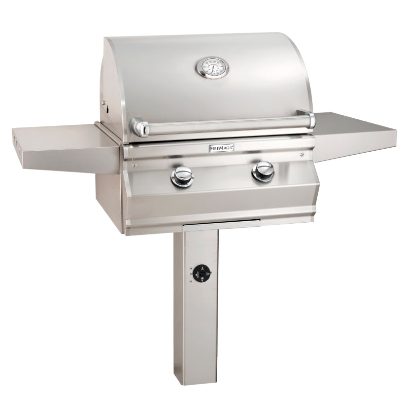 Fire Magic Choice C430S 24 Inch Gas Grill On In-Ground Post