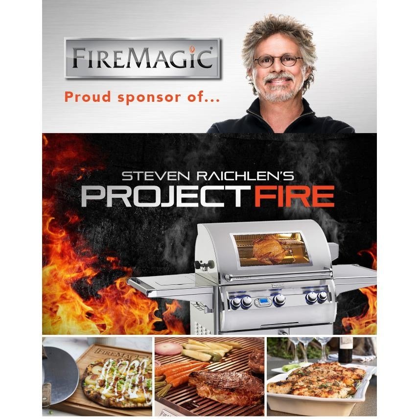 Fire Magic 1800 Watt Electric Grill On Patio Post - E251s-1Z1E-P6 - view 4