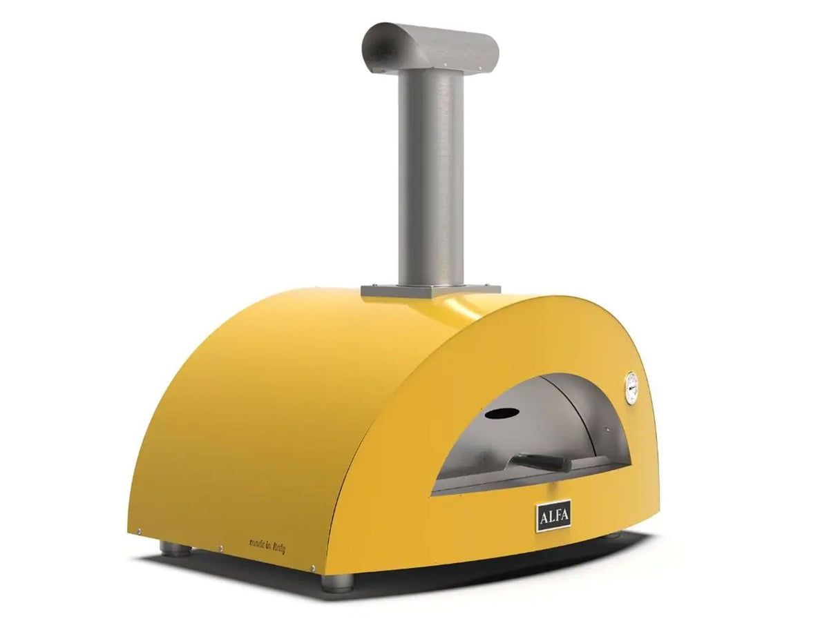 Alfa Moderno 3 Pizze 43-Inch Wood-Fired Pizza Oven - Fire Yellow - view 3