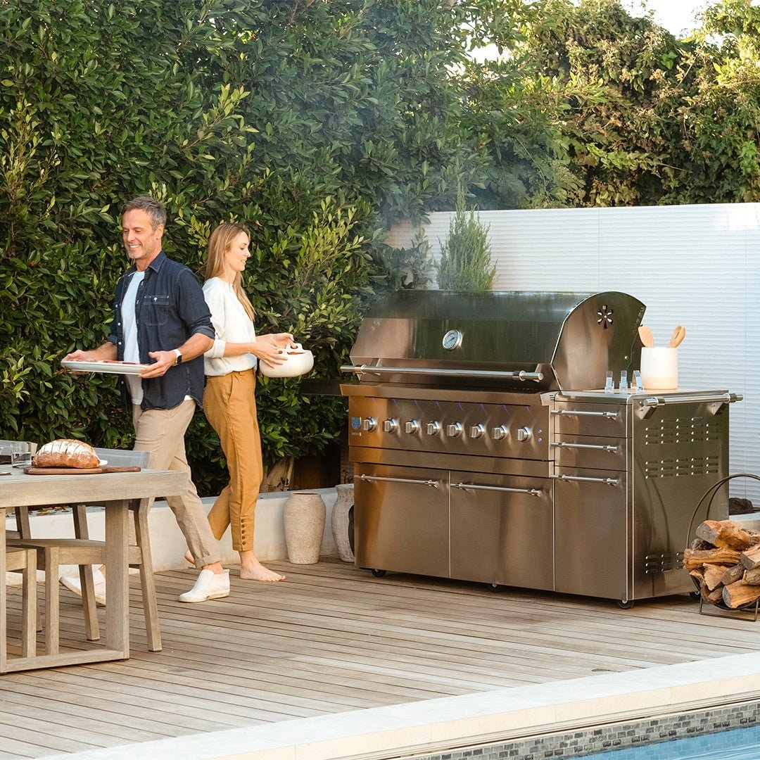 American Made Grills Encore 54-Inch Freestanding Hybrid Grill - Gas Wood & Charcoal - view 17