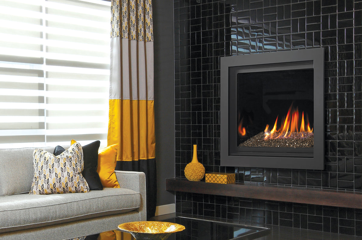 Kingsman ZCV42 Zero Clearance Direct Vent Gas Fireplace, Tempered Glass (ZCV42N)