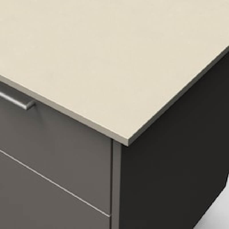 Blaze Golden Hour 10-Ft Outdoor Kitchen Island w/ 32-Inch Premium LTE+ Grill, Fridge, Sink in Gunmetal w/ Aeris Countertop - view 3