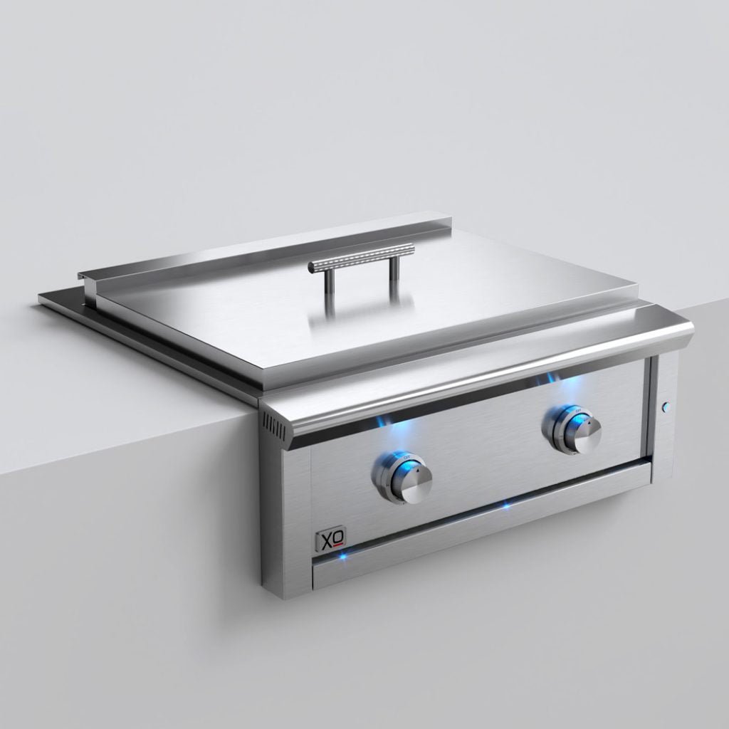 XO Pro-Grade 30 Inch Built-In Griddle with 2 Burners - view 4