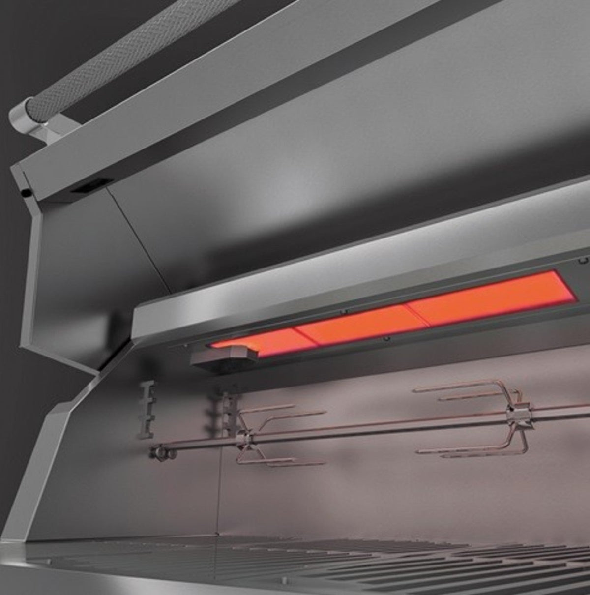 Hestan 42-Inch Propane Gas Grill W/ Sear Burner, Rotisserie & Double Side Burner On Deluxe Cart - GMBR42CX2-LP