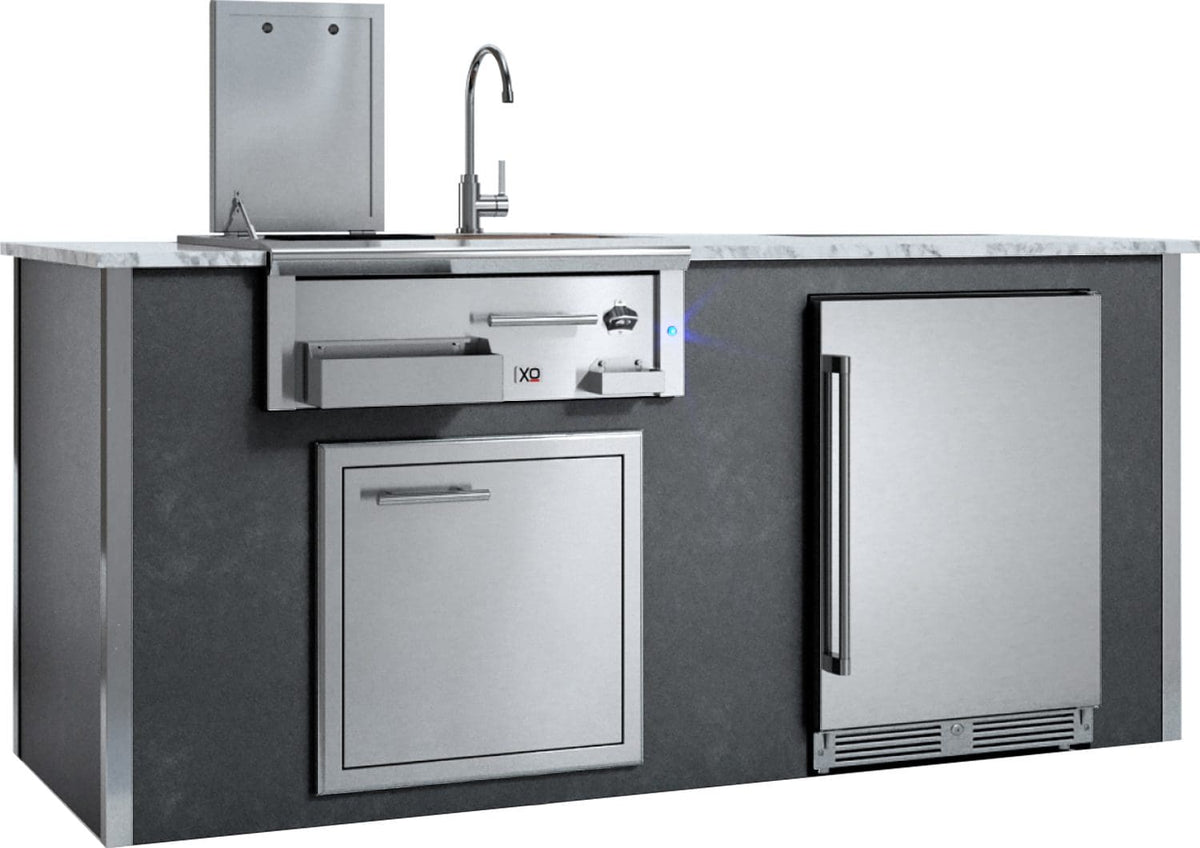 XO Appliance Factory Assembled Outdoor Designer Island (XO-XOGOKBARV1GR)