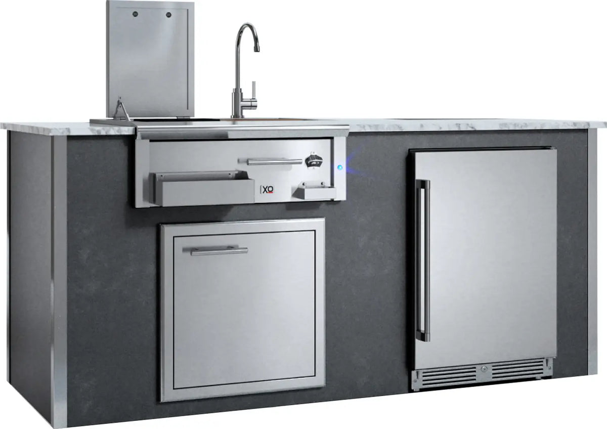XO Appliance Factory Assembled Outdoor Designer Island (XO-XOGOKBARV1GR) – view 2