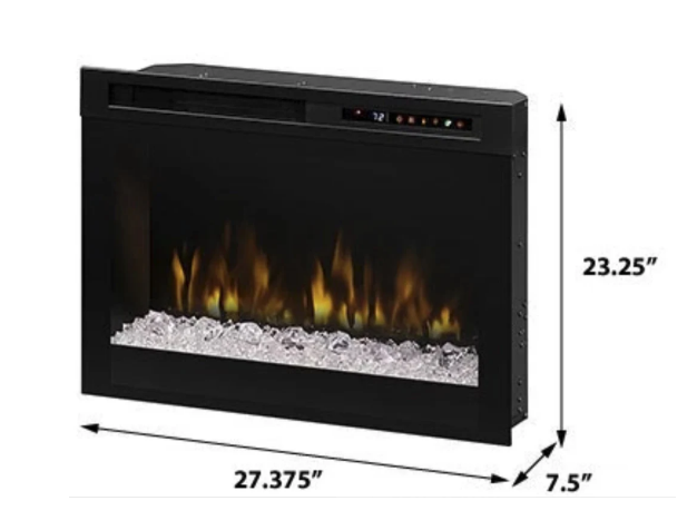 Dimplex Nova 28" Multi-Fire XHD Plug-in Electric Firebox - Acrylic Ember Media Bed, XHD28G - view 3