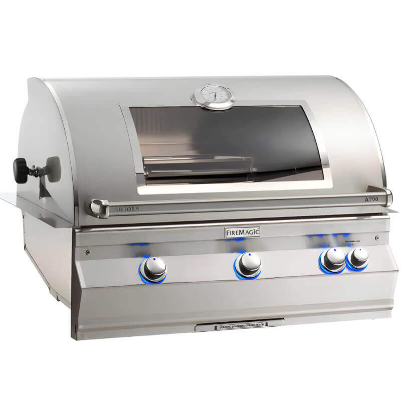 Fire Magic Aurora A790I 36-Inch Built-In Gas Grill w/ Magic View Window & Rotisserie