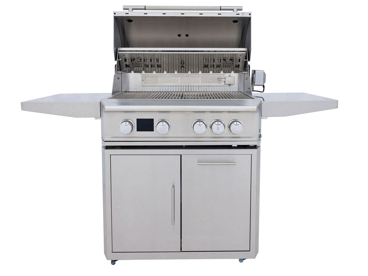 Blaze LTE PRO 32-Inch 4-Burner Gas Grill With Rear Infrared Burner & Rotisserie with Cart - view 5