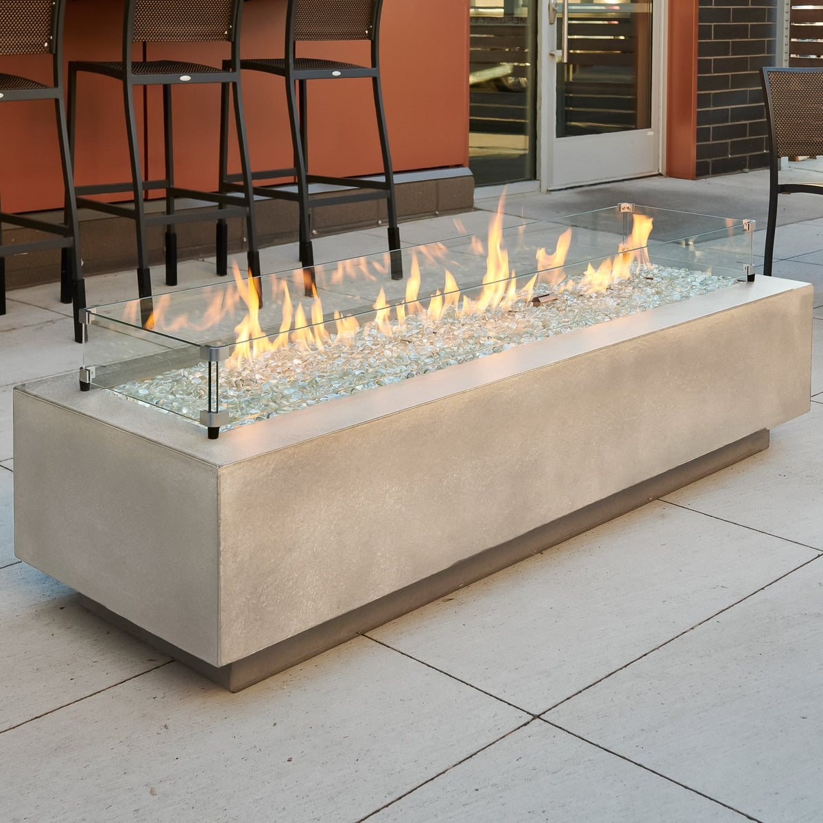 The Outdoor GreatRoom Cove Linear Gas Fire Pit Table 72" - view 17