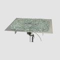 The Outdoor GreatRoom Crystal Fire Plus Square Gas Burner Insert and Plate Kit