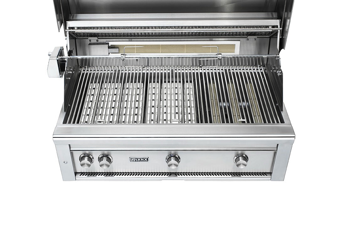 Lynx Professional 42-Inch All Infrared Trident Natural Gas Grill With Rotisserie - L42ATRF-NG