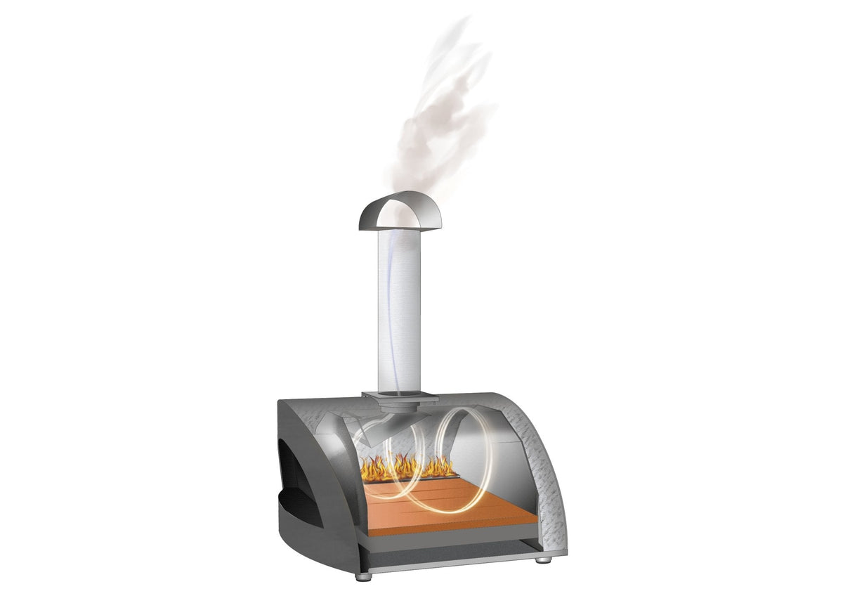Alfa Moderno Portable Propane Gas Fired Pizza Oven - Grey - view 13