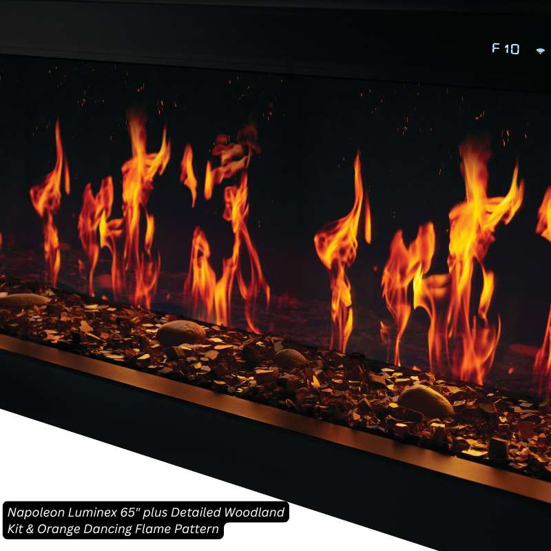 Napoleon Luminex 65" Linear Electric Fireplace | NEFL65LCD-3SV - view 11
