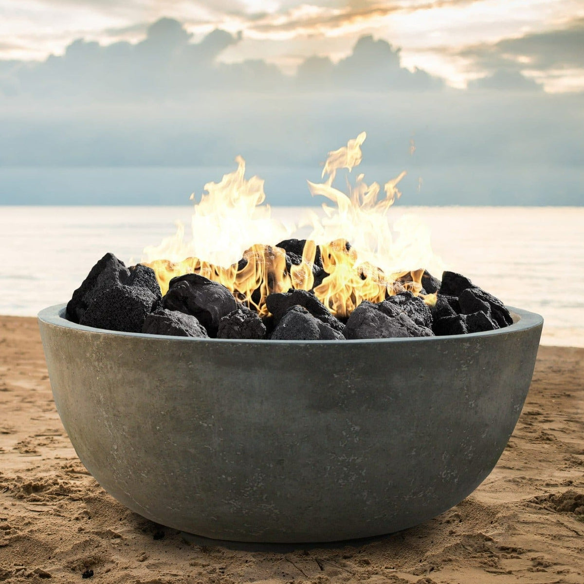 XO 39 Inch Gas Fire Bowl Fire Pit - 65,000 BTUs