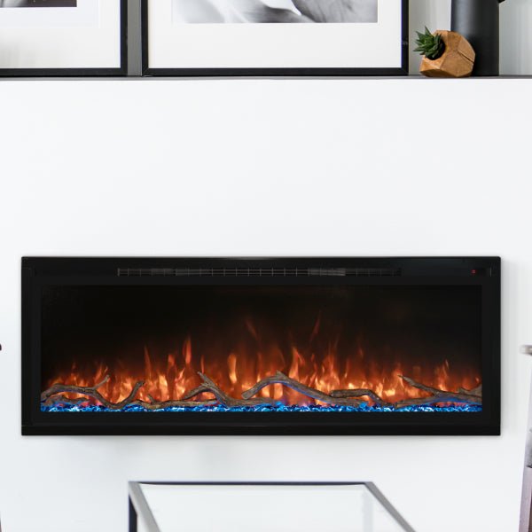 Modern Flames Spectrum Slimline 100 Inch Recessed/Wall Mount Linear Electric Fireplace - view 8