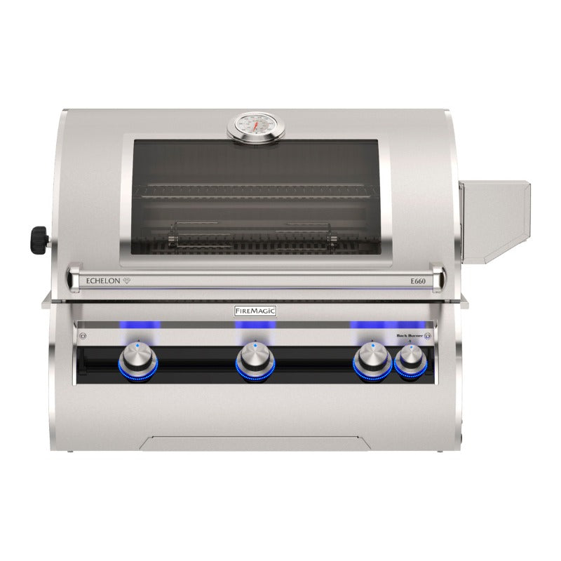 Fire Magic 30" Echelon Diamond E660i Built-In Gas Grill with Analog Thermometer - view 5