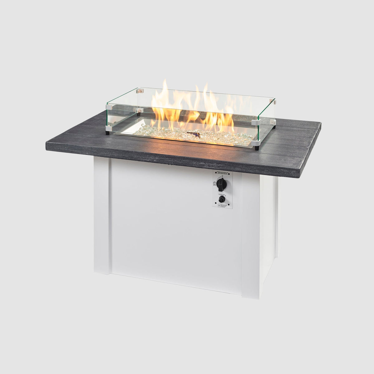 The Outdoor GreatRoom Havenwood Rectangular Gas Fire Pit Table 44" - view 36