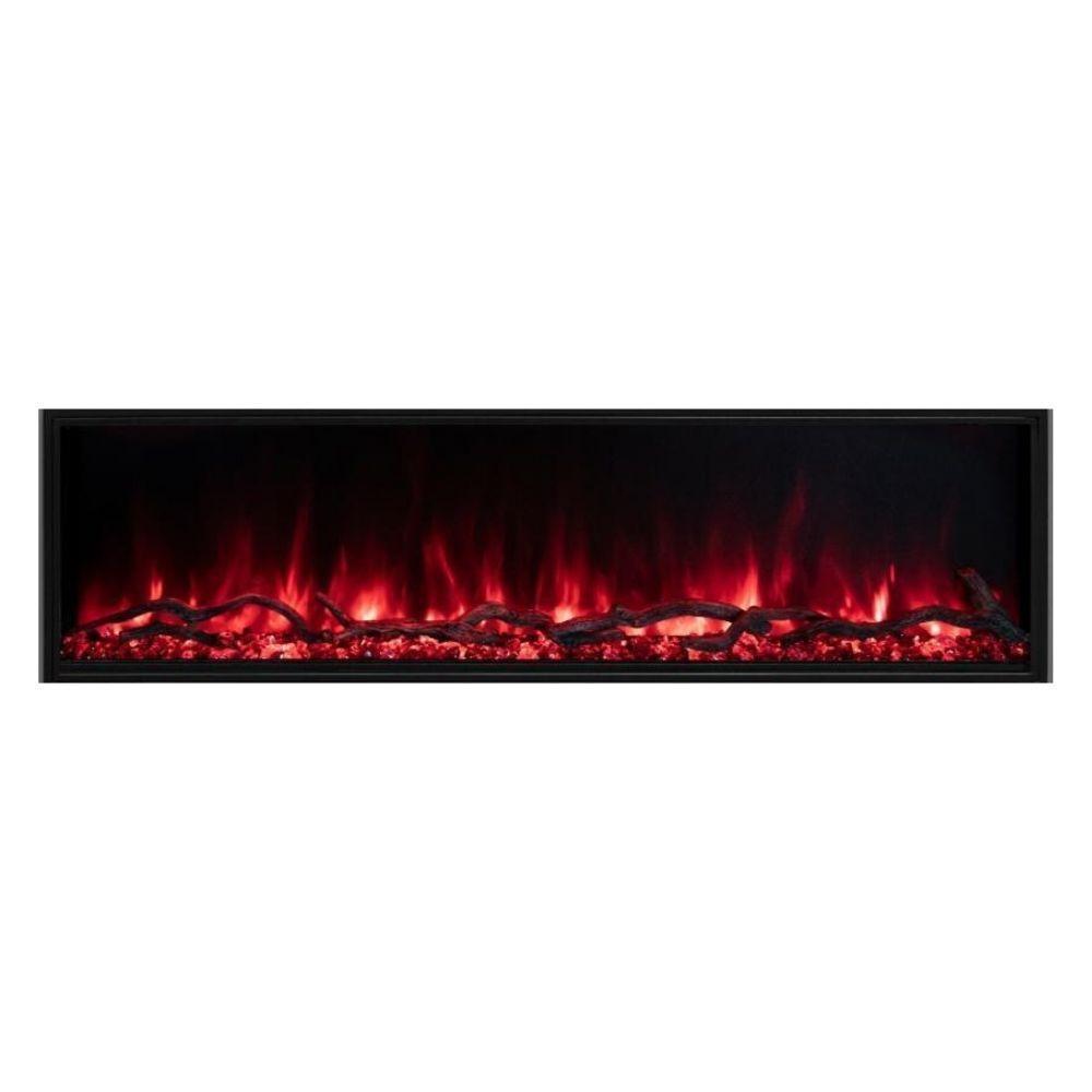 Modern Flames Landscape Pro Slim 80 Inch Built-In Electric Fireplace Recessed Linear Firebox