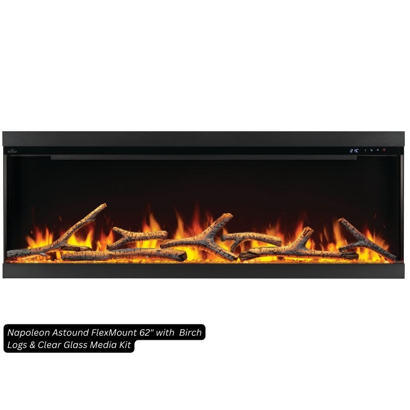 Napoleon Astound FlexMount 62" Linear Electric Fireplace - view 6
