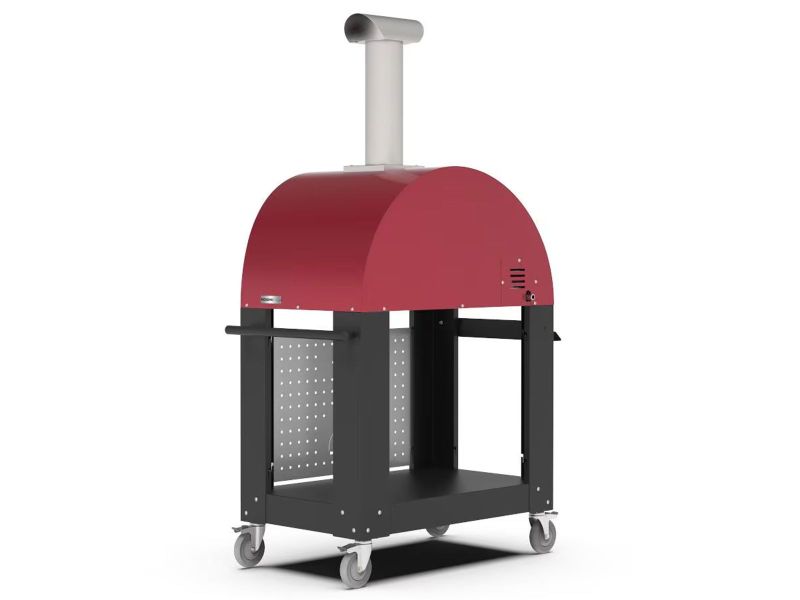 Alfa Moderno 2 Pizze 38-Inch Gas Pizza Oven and Oven Base - Ruby Red - view 7