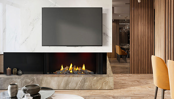 Napoleon Tall Bay Luxuria 50 Three-Sided Direct Vent Gas Fireplace | TLVX50LBN - view 2