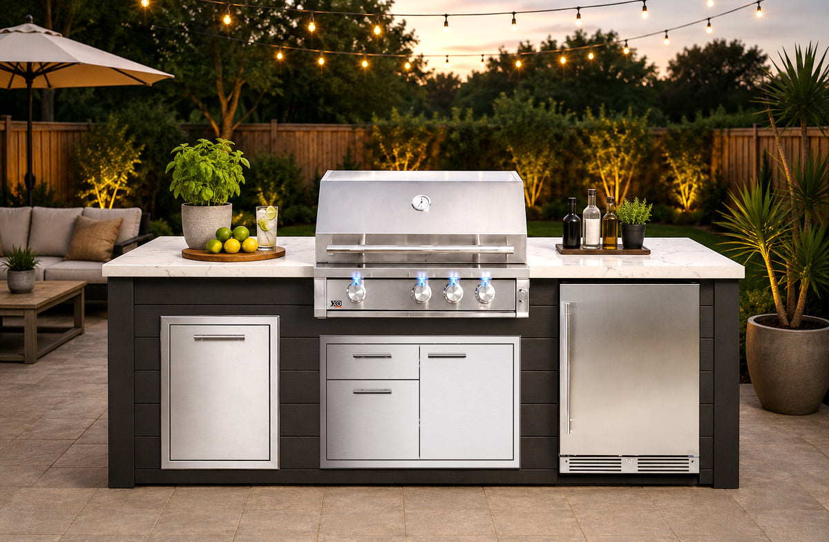 XO Appliance XLT Ready-to-Assemble Outdoor Kitchen Island (XO-XOGOK32XLTV1BL) – view 3