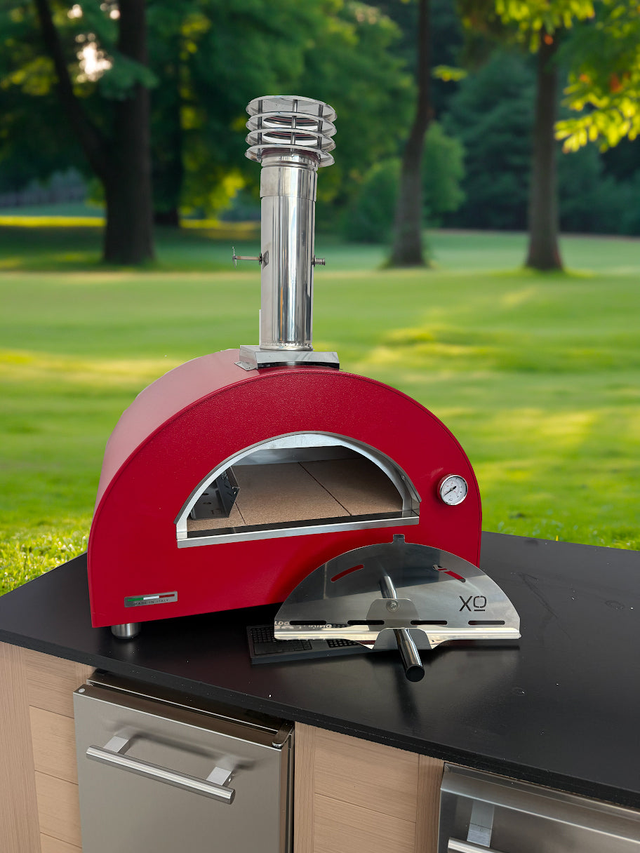 XO Appliance Countertop Wood-Fired Oven in Red – view 3