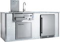 XO Appliance Factory Assembled Outdoor Designer Island (XO-XOGOKBARV1WH)